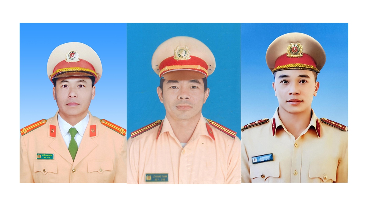 Truy thăng cấp bậc hàm cho 3 CSGT hy sinh trong vụ sạt lở trên đèo Bảo Lộc